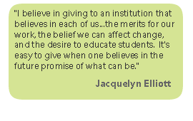 Jacquelyn Elliott's Reasons