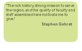 Stephen Gehret's Reasons